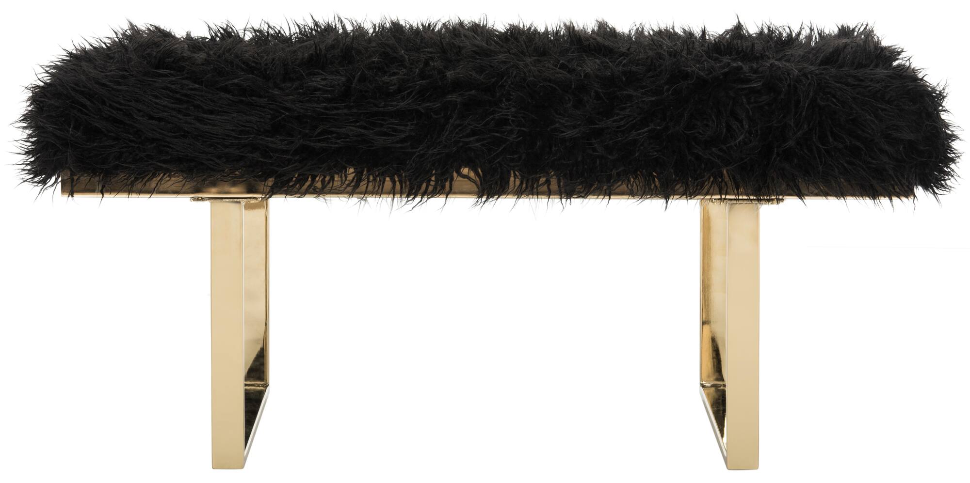 Maia Faux Lamb Bench